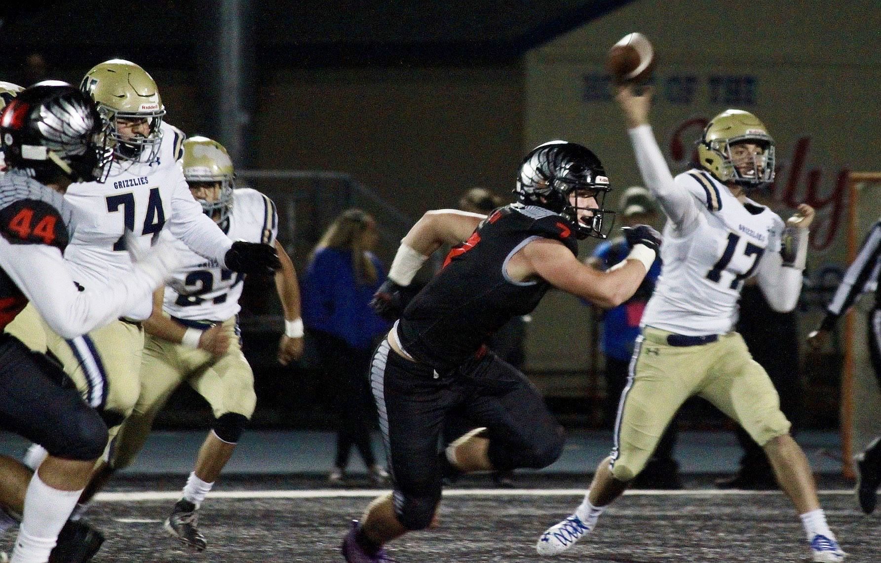 Napa football at Clayton Valley Charter